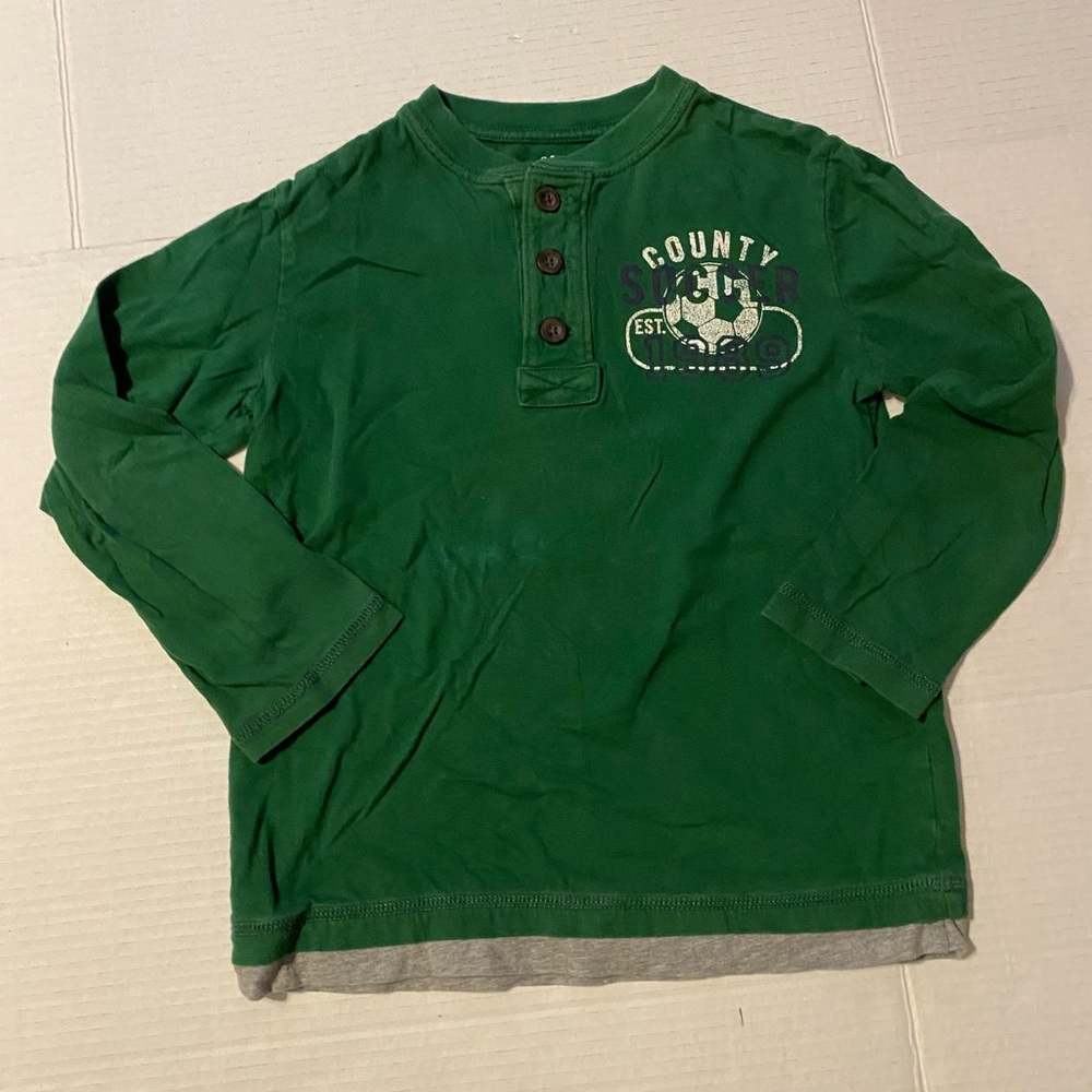 EST. 1989 Place S 5/6 boys green Henley County Soccer shirt